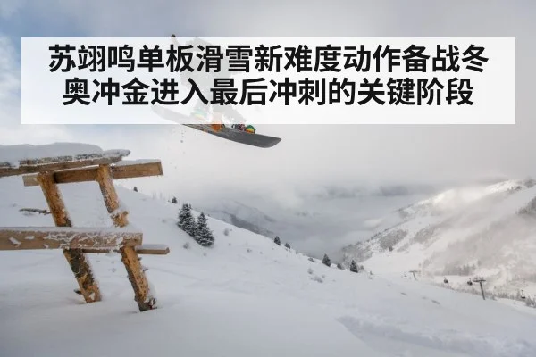苏翊鸣单板滑雪新难度动作备战冬奥冲金进入最后冲刺的关键阶段